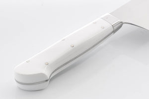 Couteau de chef Gyuto - acier inoxydable suédois - manche marbre blanc