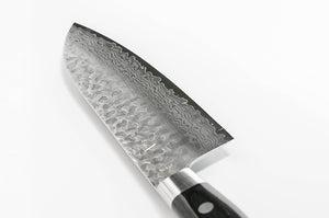 Ichimonji VG-10 Sazanami Damascus Santoku Knife
