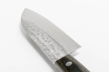 Load image into Gallery viewer, Ichimonji VG-1 Rei Santoku Knife with Brown Handle ( Small Type )
