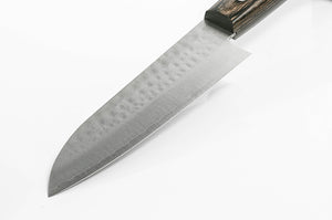 Couteau Santoku Petit - VG1 - Rei manche brun