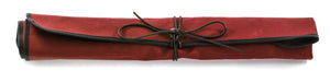 Knife roll case dark red